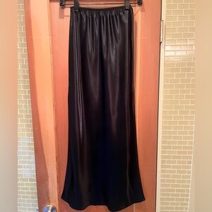 Vintage Farr West Black Liquid Maxi Slip / Size Small
